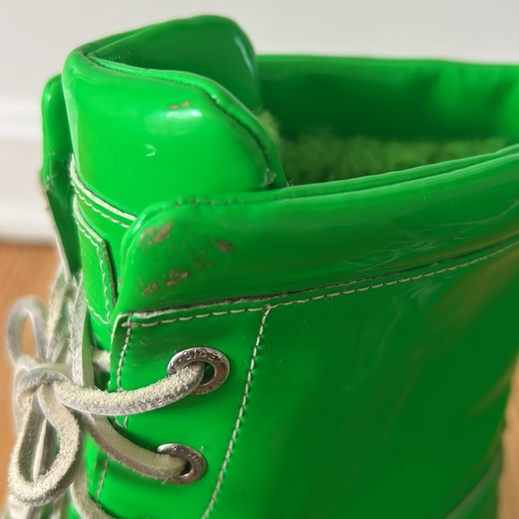 Neon Green Sperry Top- Sider Snow Boots - Picture 5 of 11